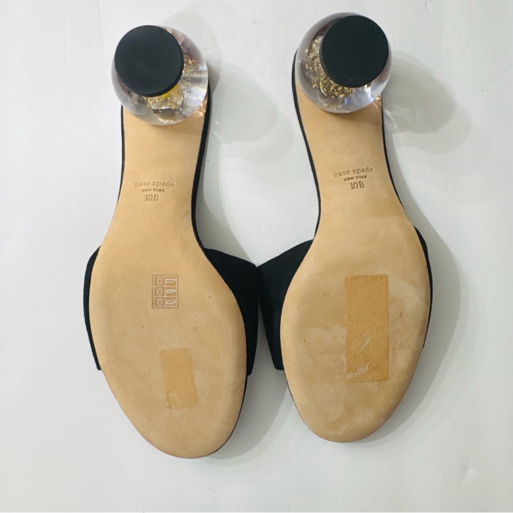 KATE SPADE Polished Slide Suede Sandals Size 10 - Picture 13 of 16